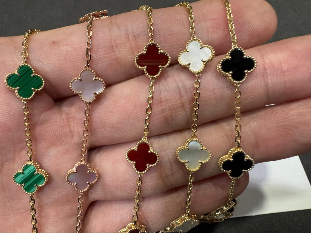 judyjewelry vac mini four-leaf clover six-flower bracelet